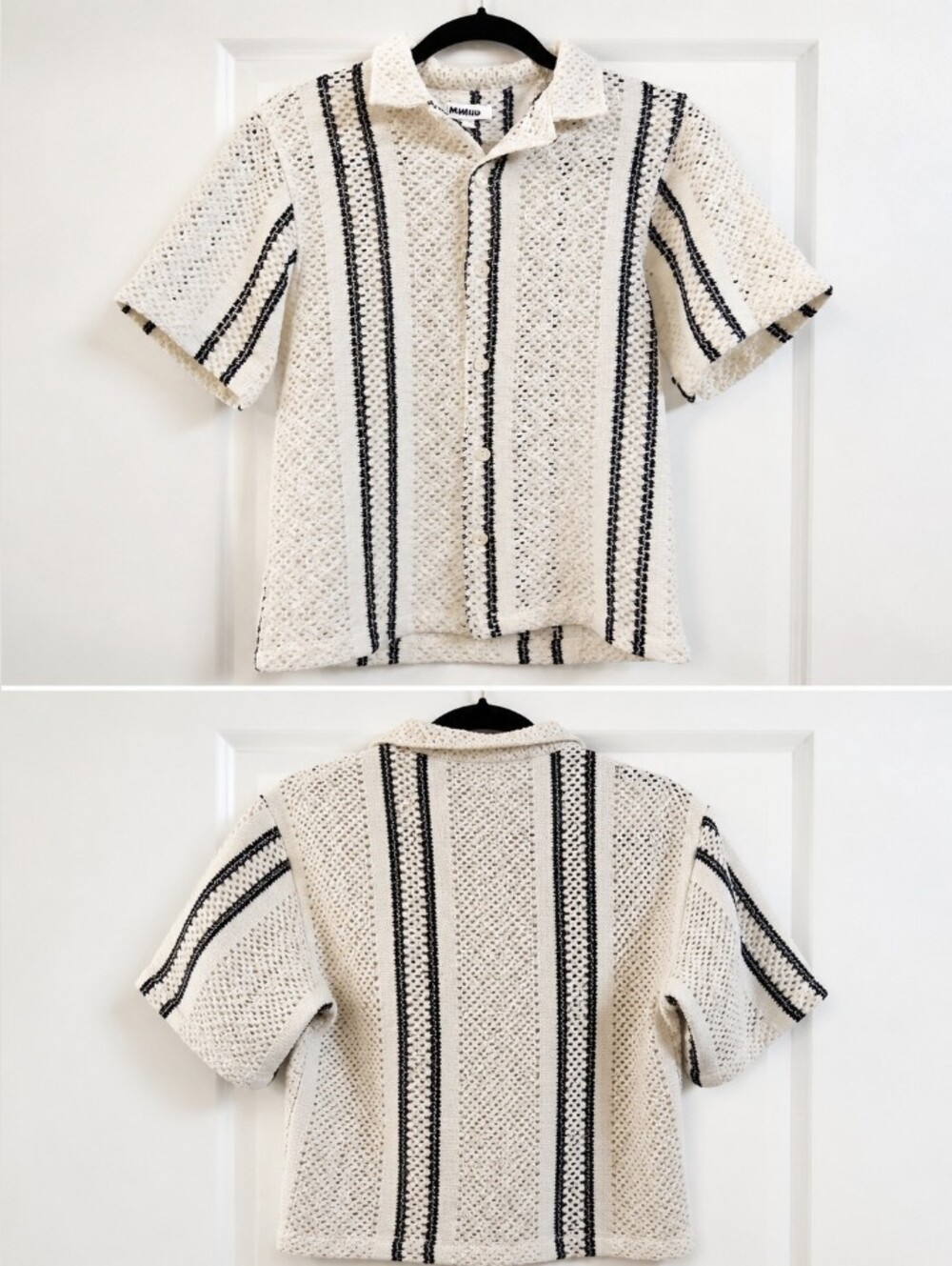 Nova Kids Coastal Casual Retro Resort Wear Boho Chic 70s  Girls Blouse Size L